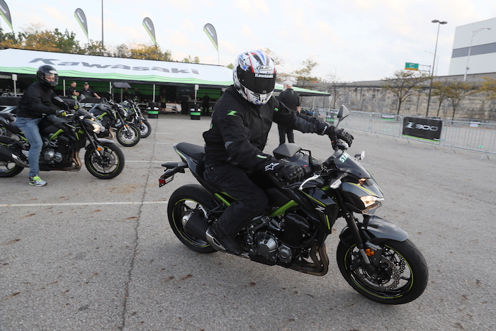 Kawasaki Z Demo Ride at AIMExpo